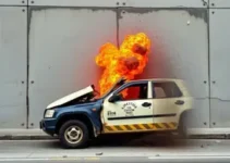 veículo colide contra muro em Conselheiro Lafaiete