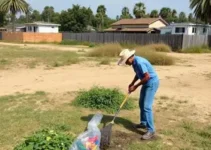Ação de limpeza em terrenos baldios
