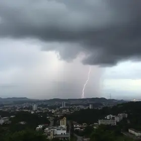 alerta de tempestade e granizo em Minas Gerais