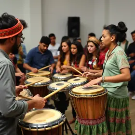 oficina de percussão congadeira